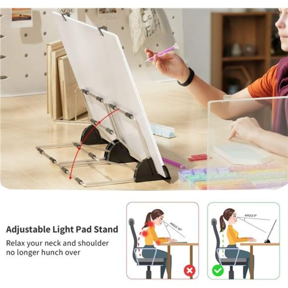 LED Light Pad for Diamond Painting, USB Powered Light Board Kit, Adjustable - Picture 5 of 7